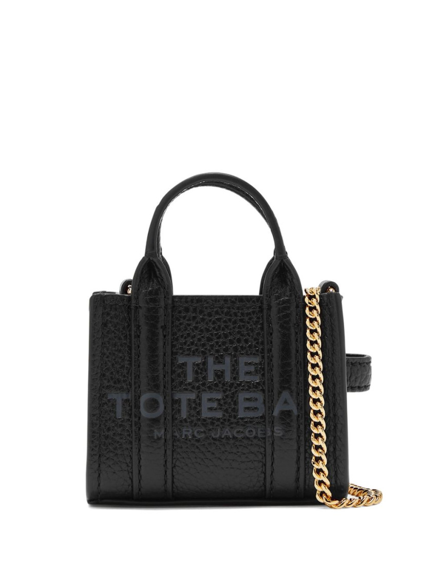 Marc Jacobs Black The Nano Tote Leather Mini Bag