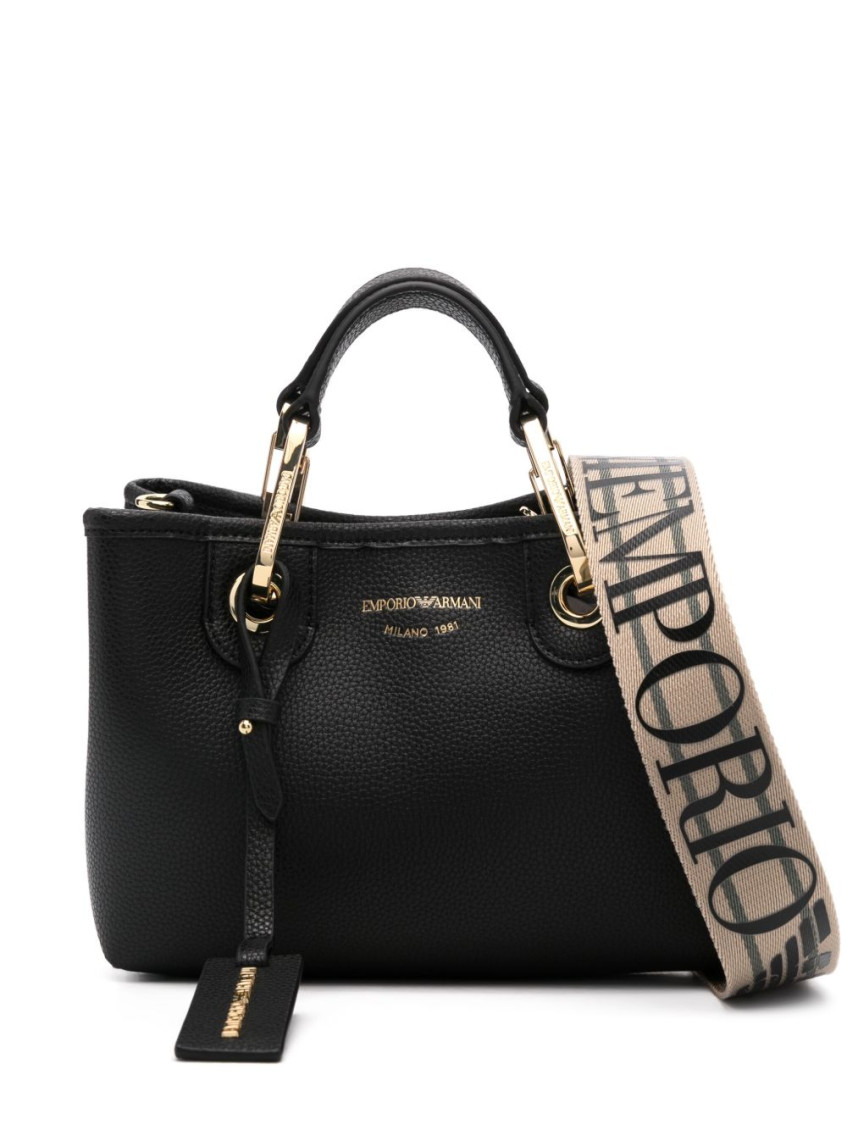 Emporio Armani Black Myea Xs Tote