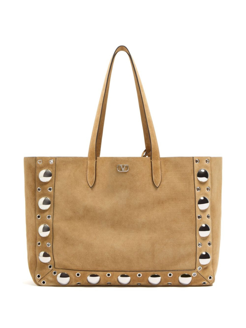 Valentino Nellcote Large Suede Leather Tote