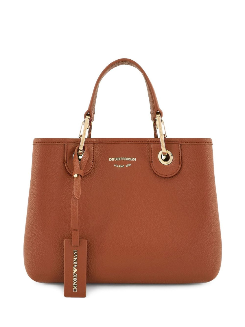 Emporio Armani Brown Myea Small Tote