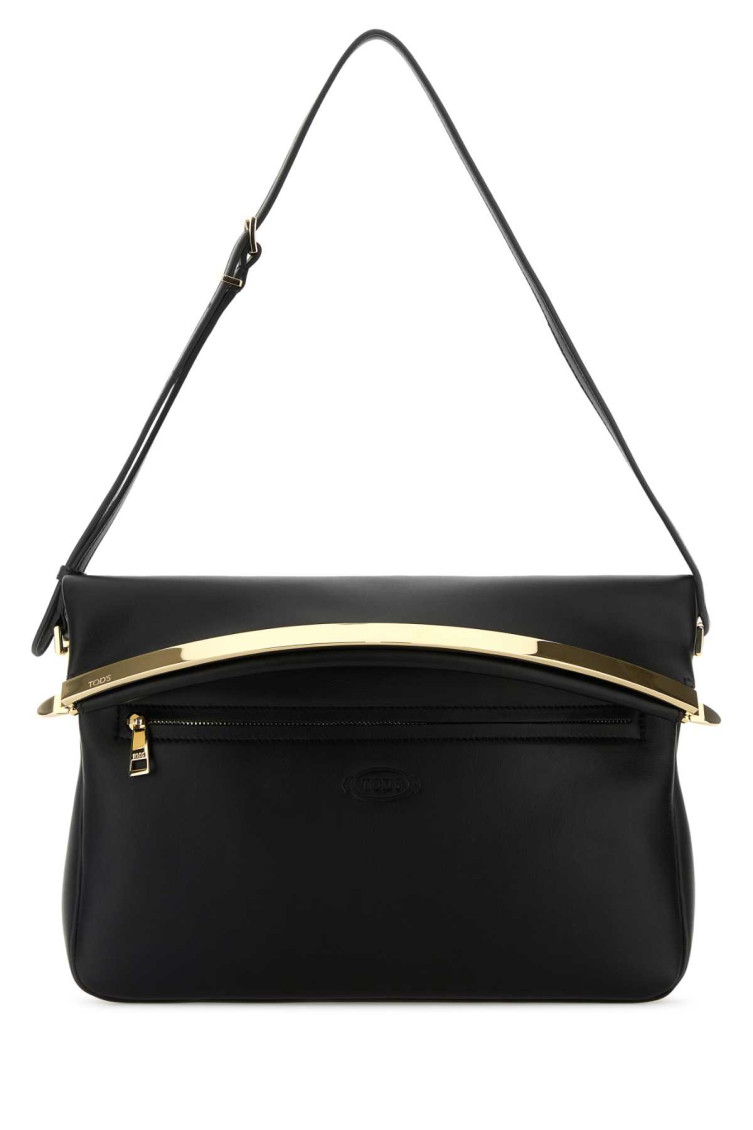 Tod's Black Leather Shoulder Bag