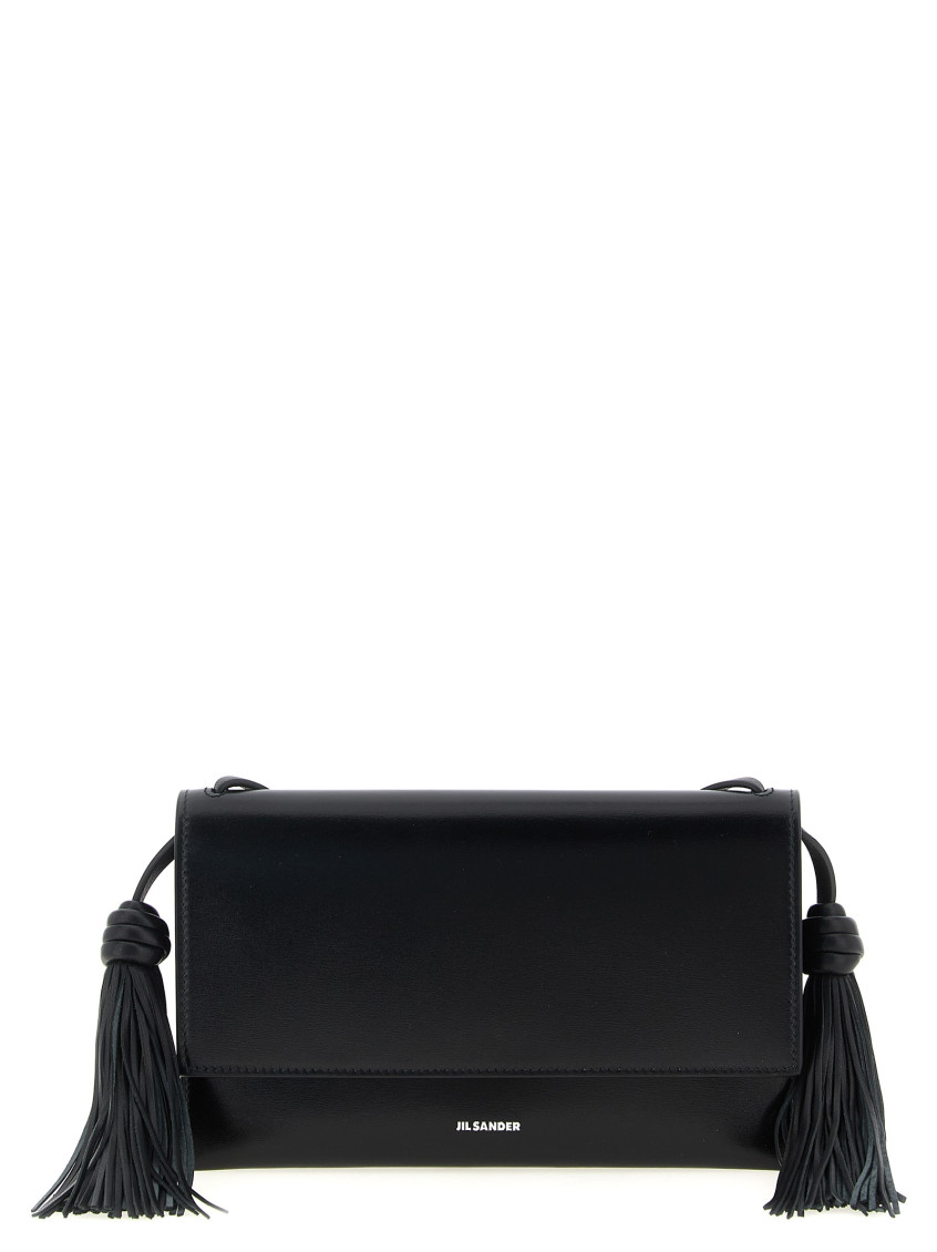 Jil Sander Tassel Leather Crossbody Bag