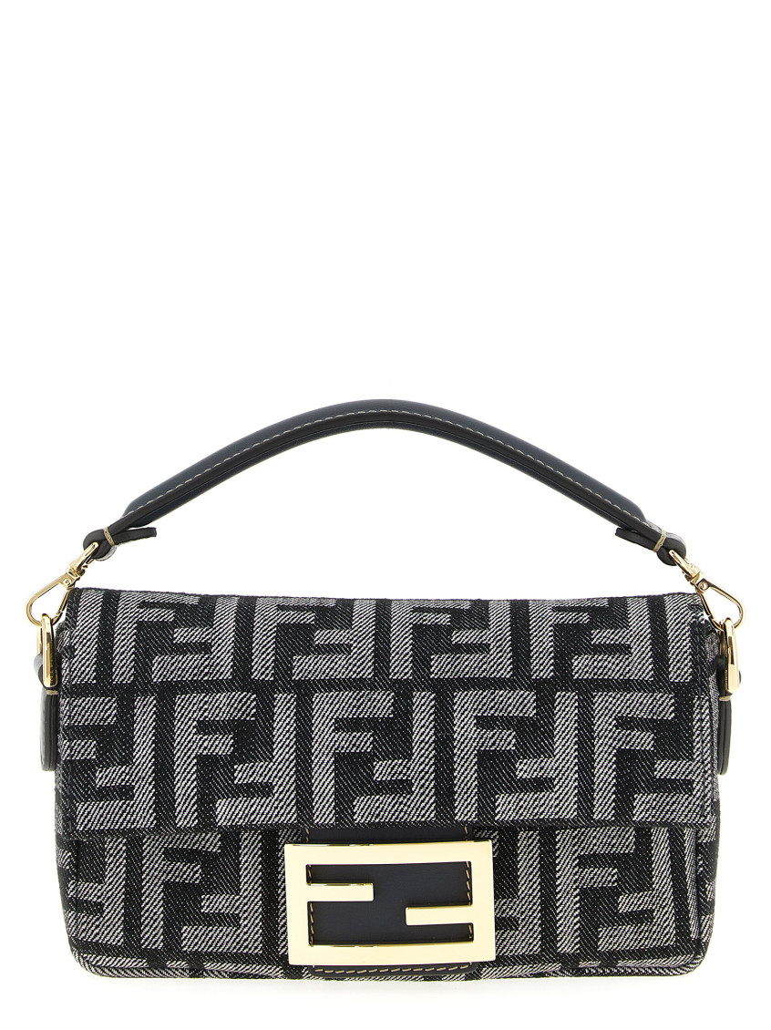 Fendi Blue Ff Logo Crossbody Bag In Multi
