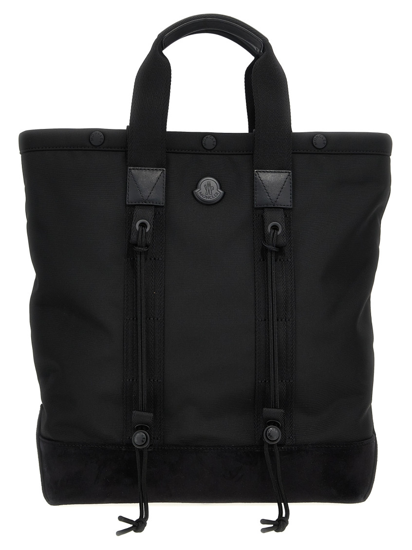 Moncler Tech Tote Small In Black