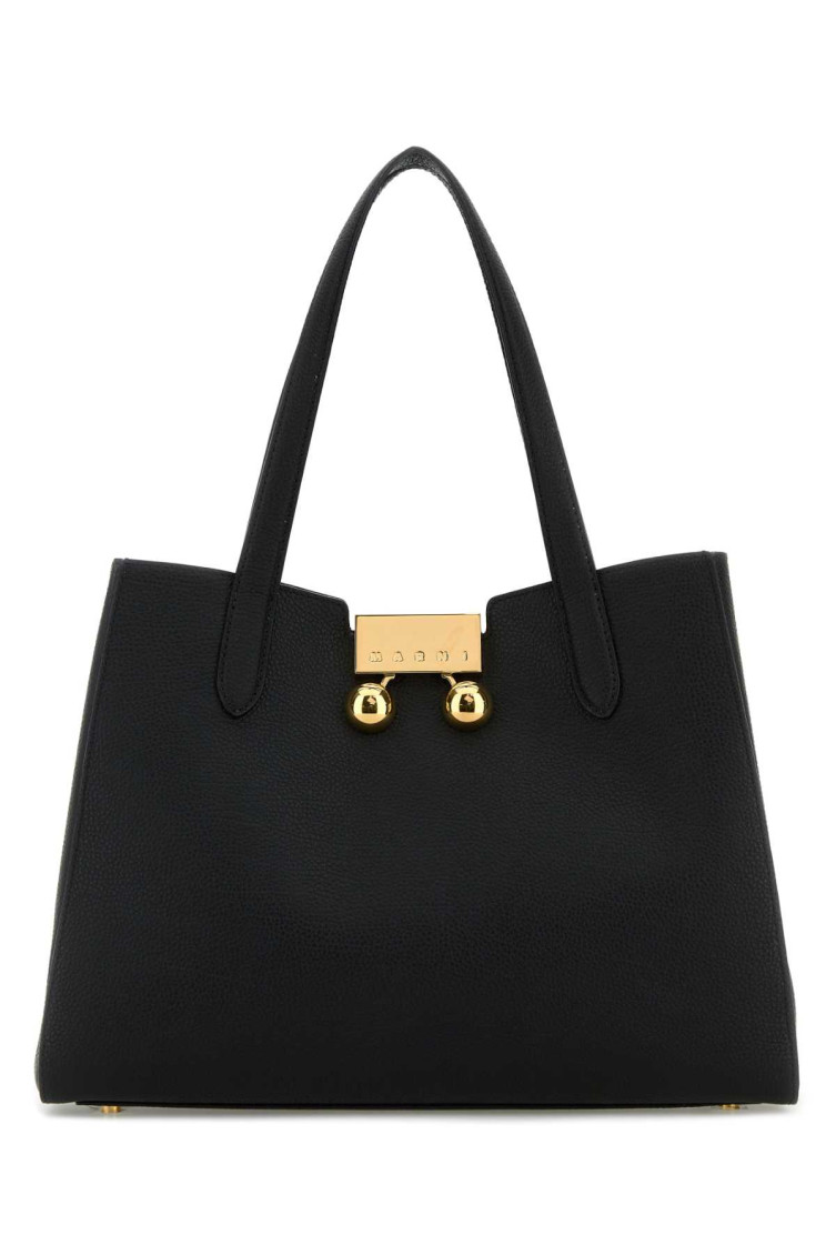 Shop Marni Black Trunkaroo Tote