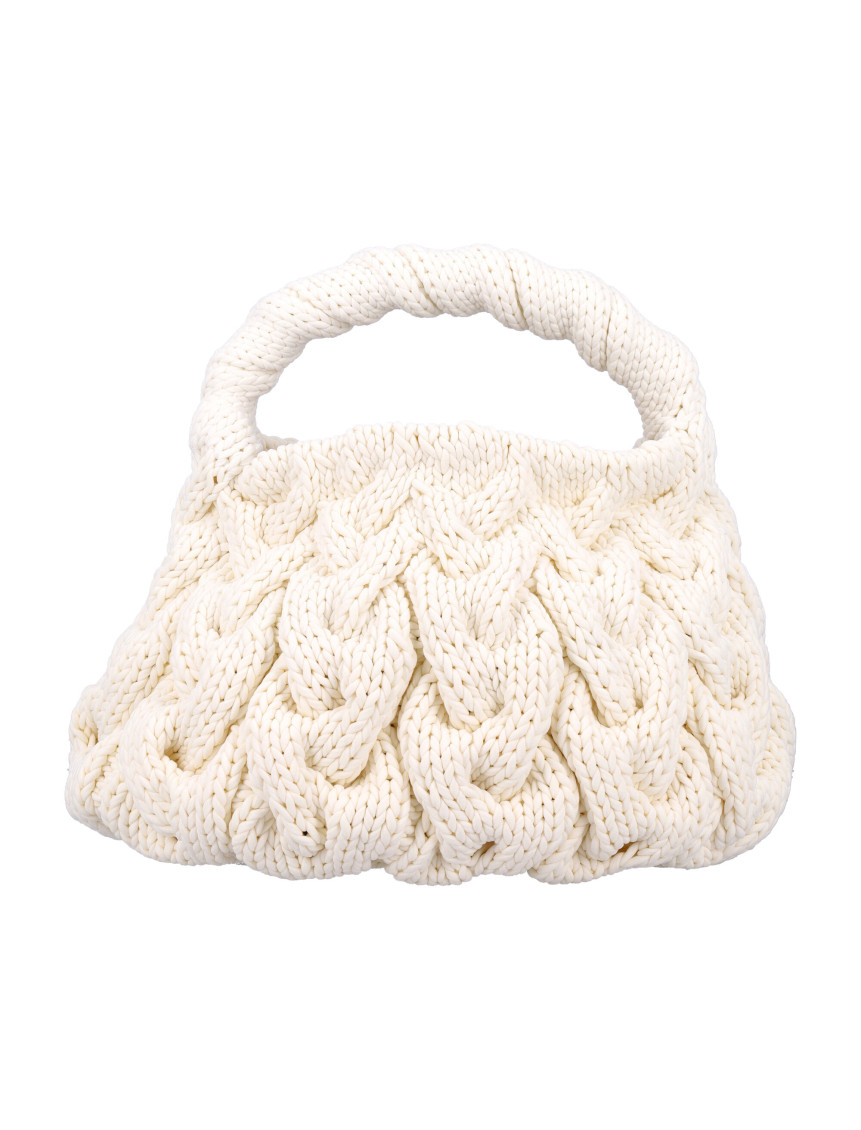 Jw Anderson Beige Cable-knit Tote