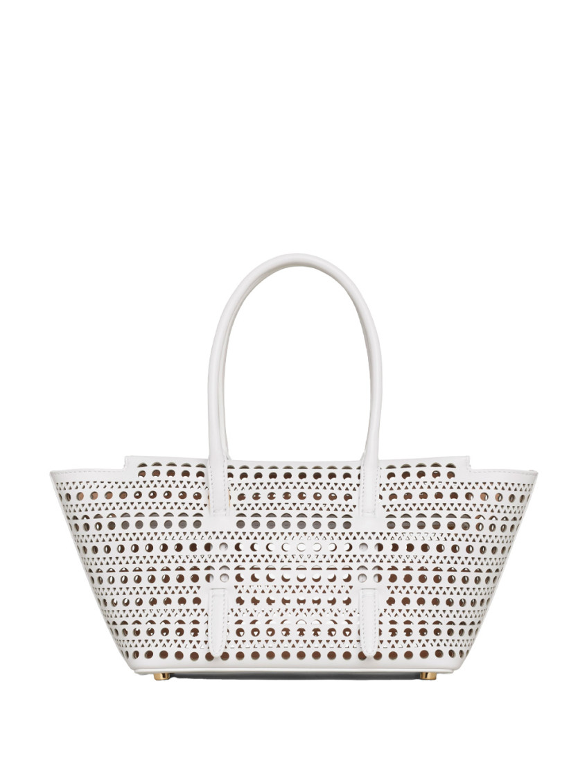 Alaïa White Neo Mina 20 Tote