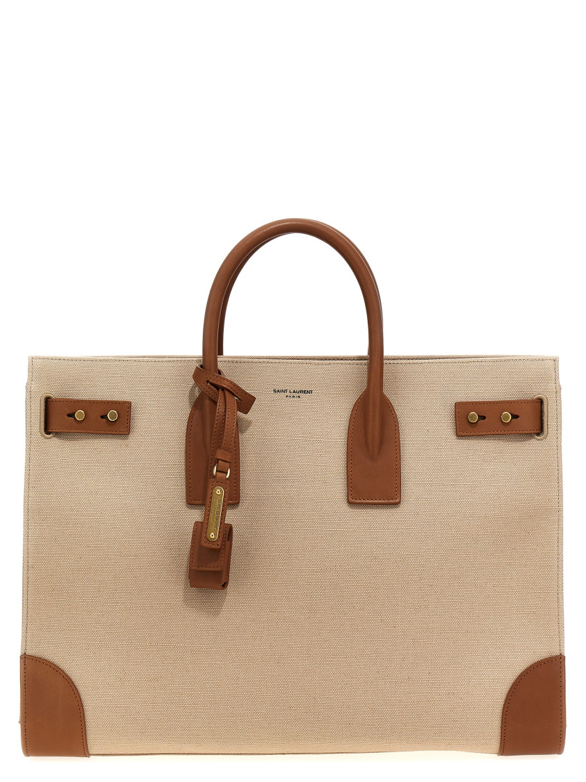Saint Laurent Beige Sac De Jour Tote Bag In Beige