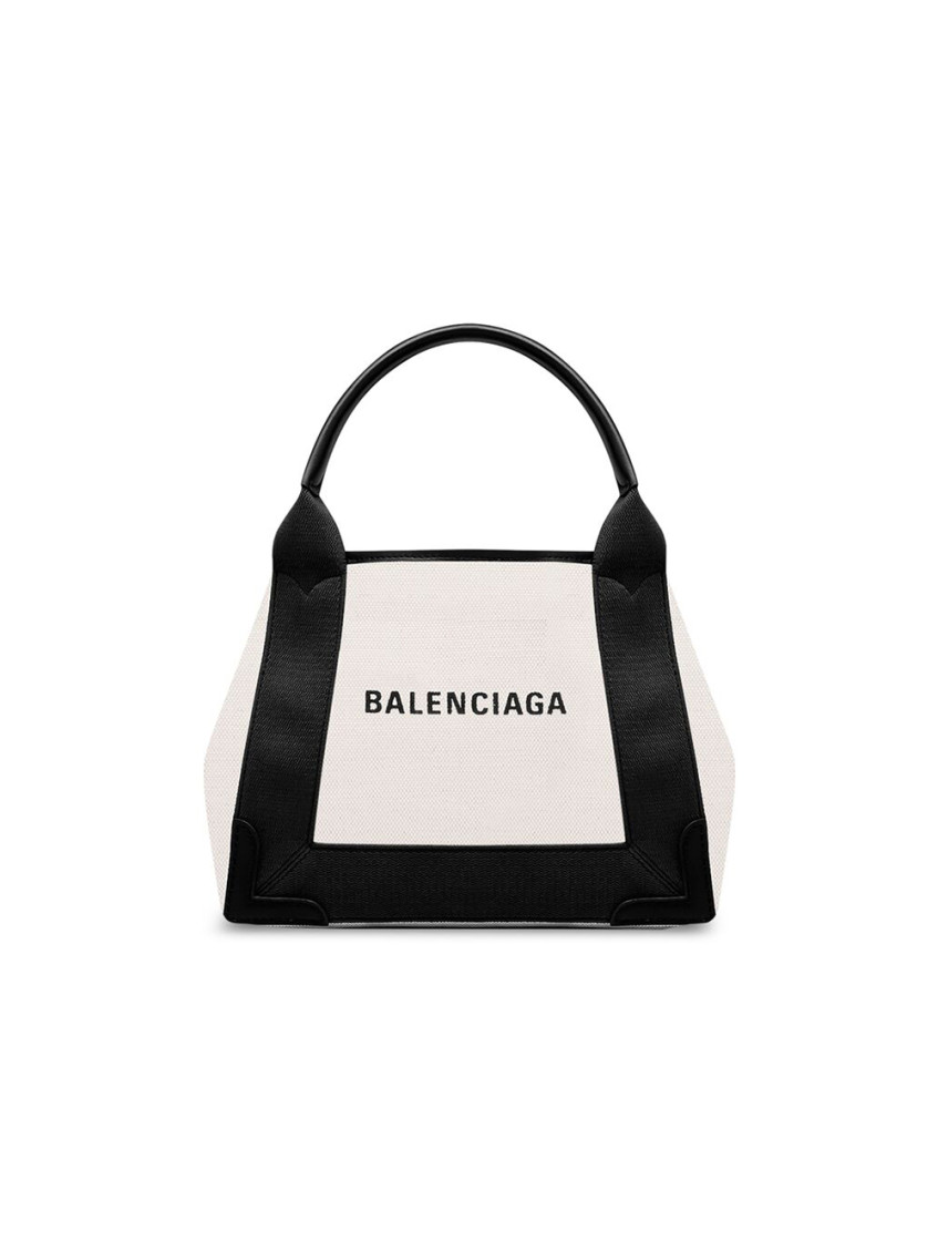 Balenciaga Women's Two-tone Canvas Small Cobas Navy Handbag | 3903462hh3n Color 9260 In Multicolor