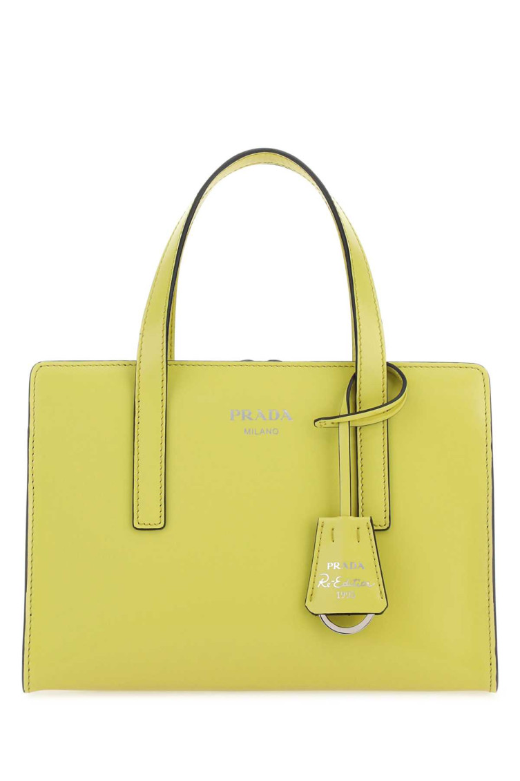 トートバッグ PRADA Acid green leather Re-Edition 1995 handbag Prada Re-Edition 1995 Leather Tote Bag | Green | FARFETCH