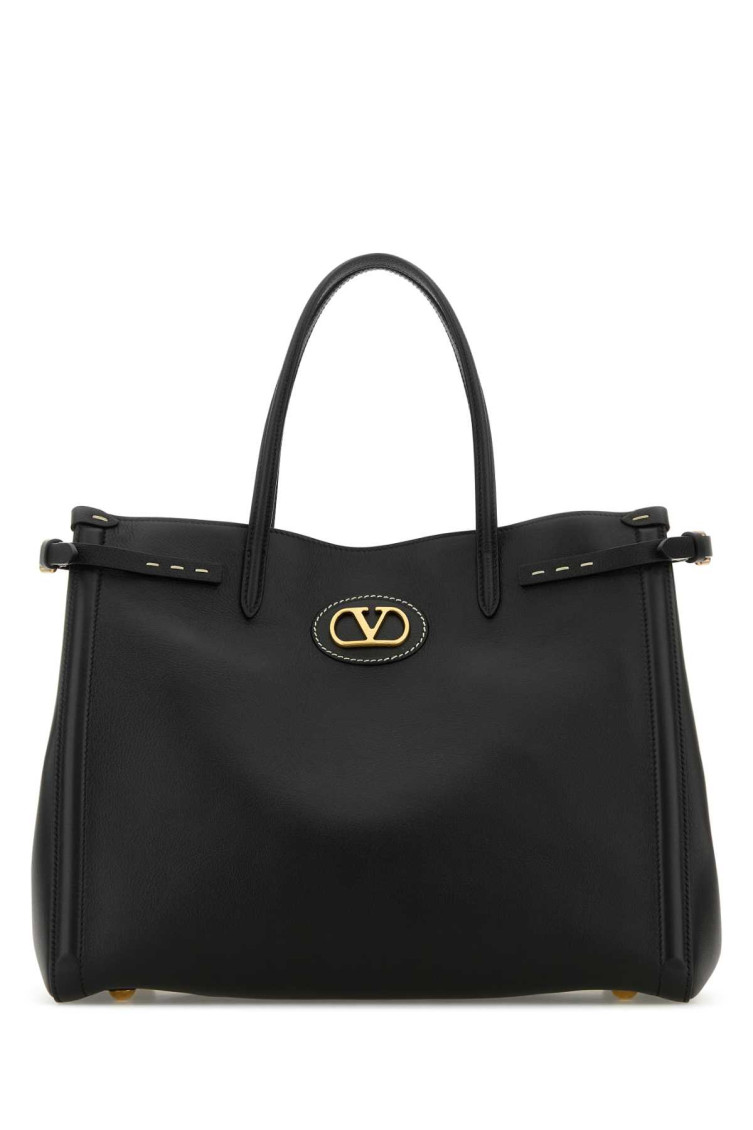Valentino Black Antibes Tote Bag In Black