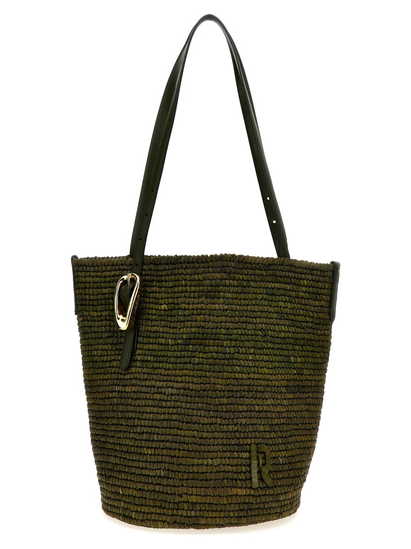 Rabanne Green Cabas Tote Bag In Green