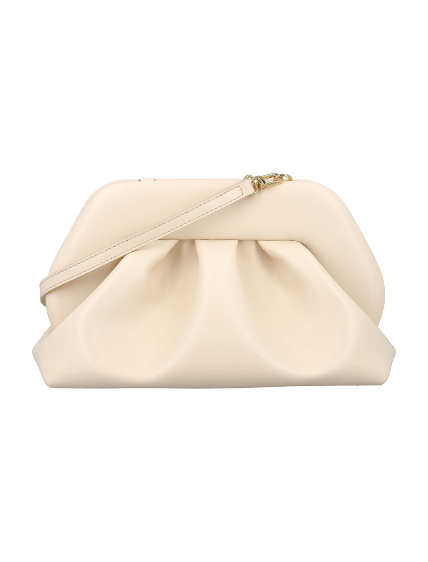 Themoirè Tia Vegan Fabric Clutch In White
