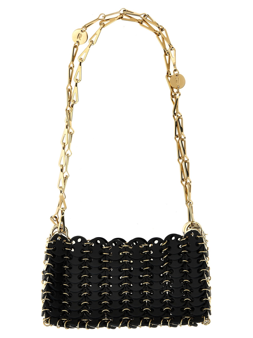 Rabanne Black 1969 Black Nano Shoulder Bag In Black