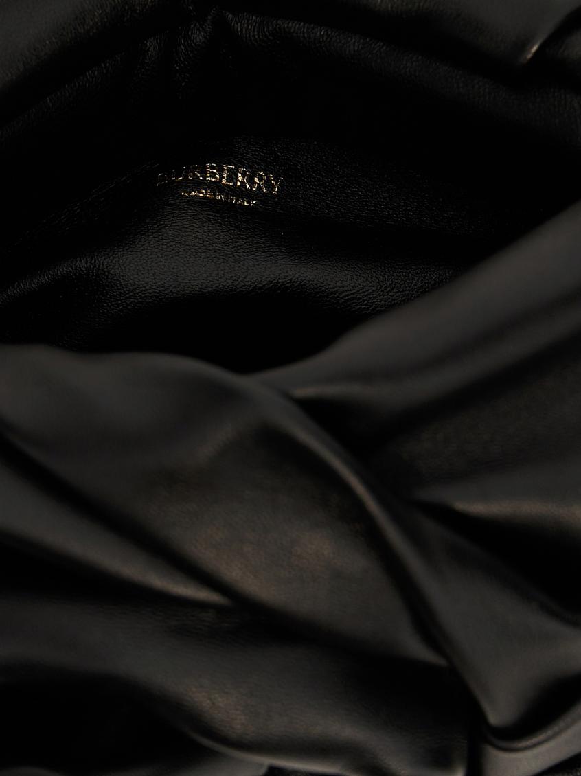 【関税&送料込】Burberry Black Nappa Leather Rose Clutch 関税&送料込】Burberry Black Nappa Leather Rose Clutch Rose