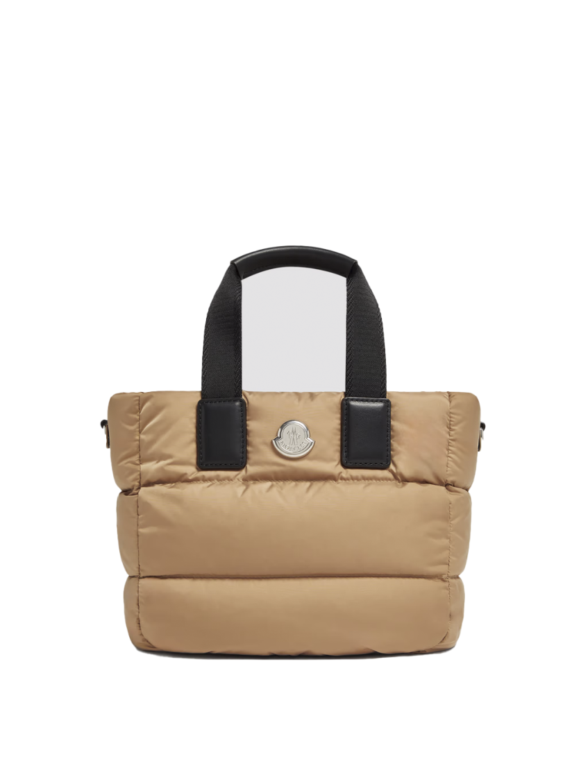 MONCLER BEIGE CARADOC MINI TOTE BAG