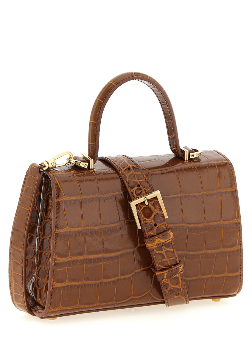 Versace Brown Medusa 95 Small Satchel for Women Online USA at