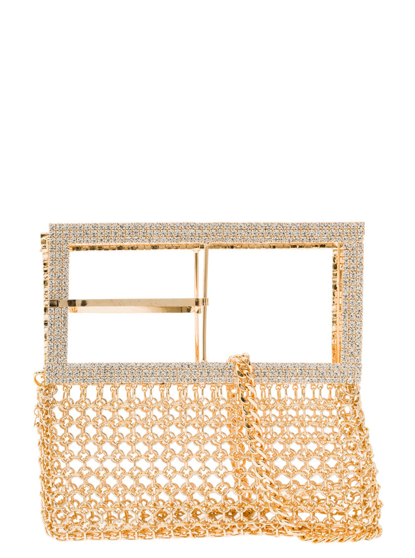Silvia Gnecchi Golden Downtown Clutch In Golden