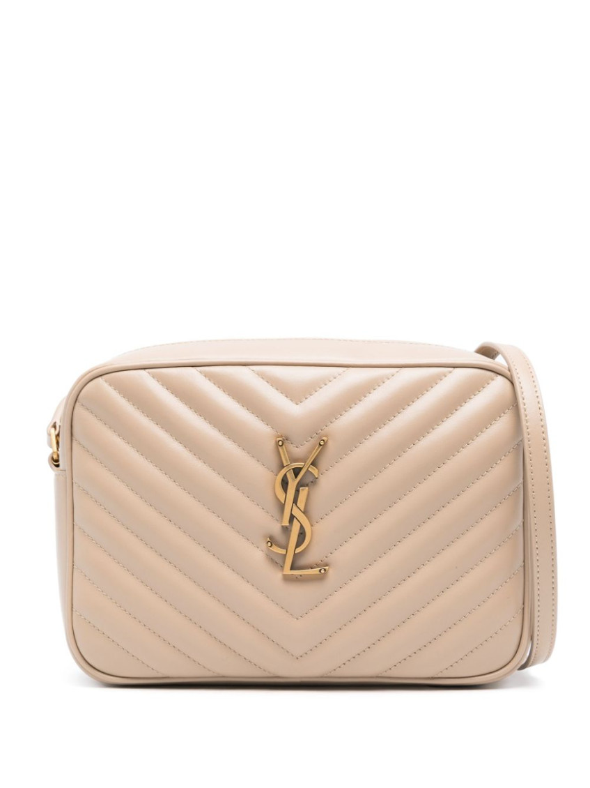 Saint Laurent Beige Lou Crossbody Bag In Beige