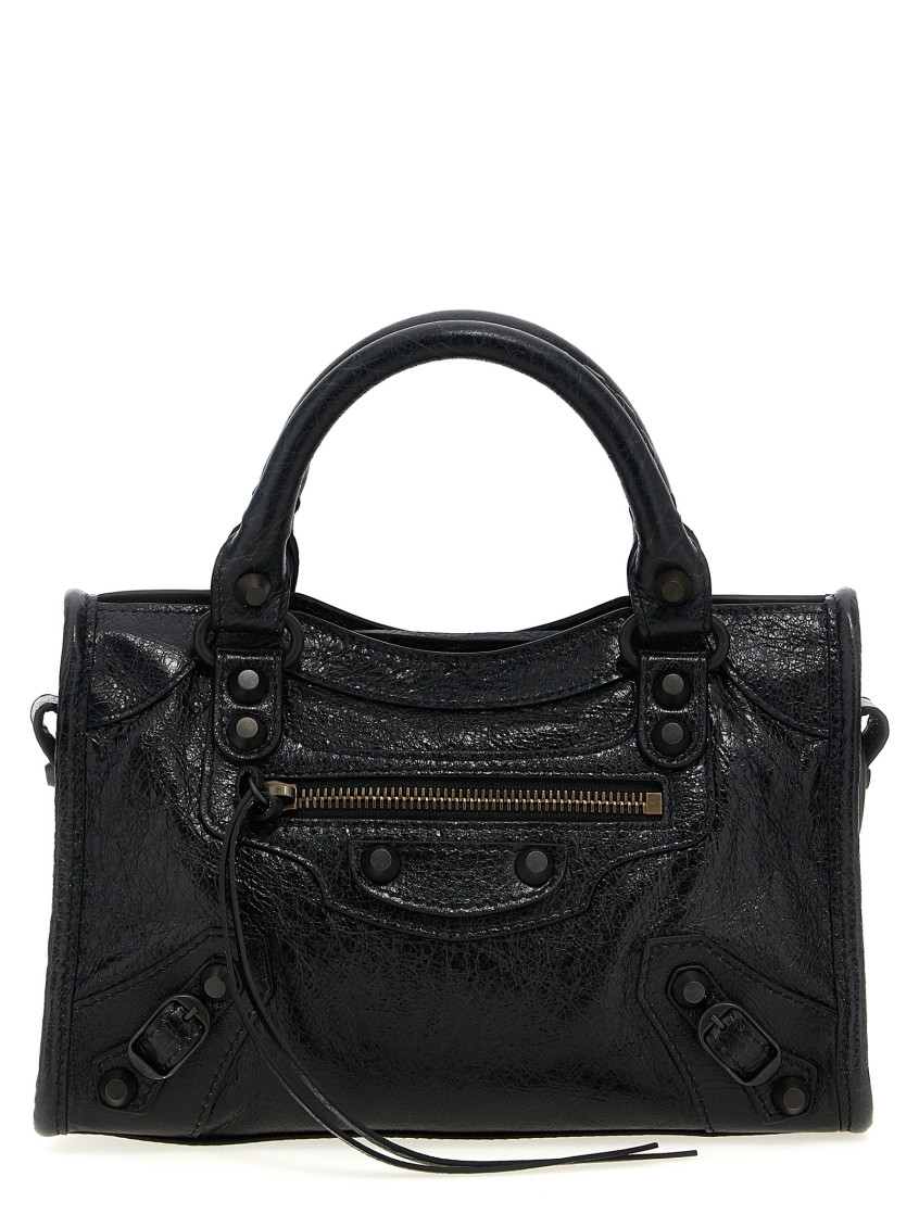 Balenciaga Le City Mini Handbag In Black
