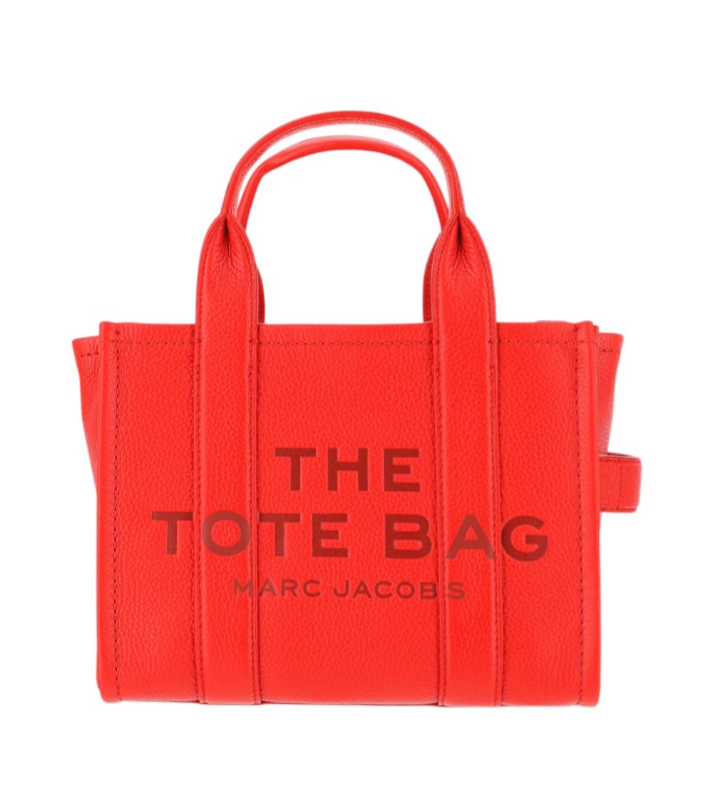 Marc Jacobs Red The Leather Mini Tote Bag In Red