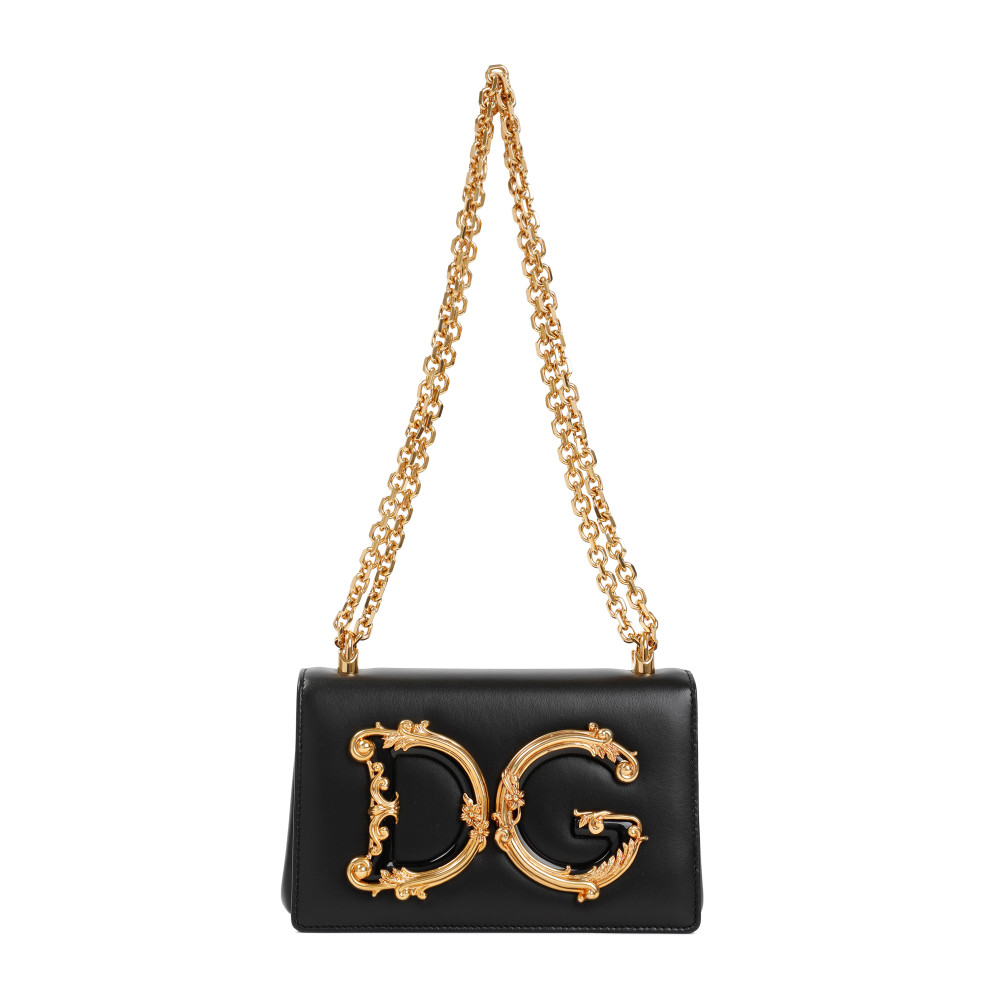 Dolce & Gabbana Black Dg Girls Shoulder Bag