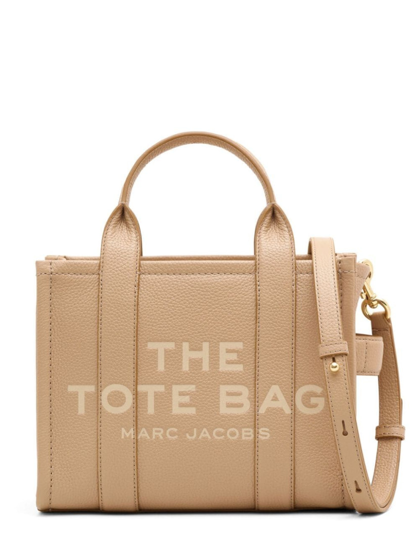 Marc Jacobs Medium The Leather Tote Bag In Beige