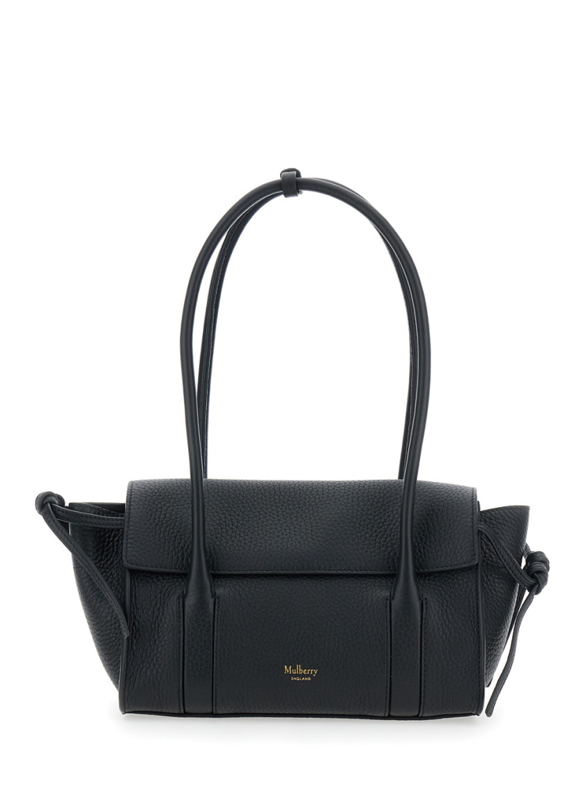 Mulberry Black Baywater Mini Shoulder Bag In Green