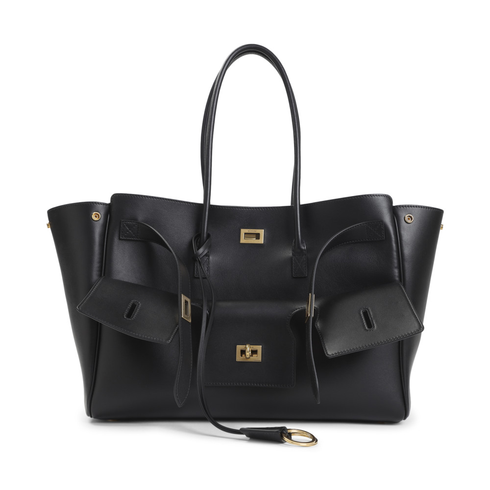 Balenciaga Black Bel Air Carry Tote In Black