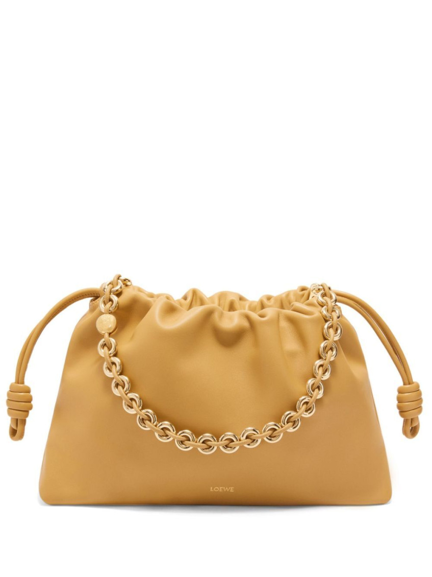 Loewe Yellow Flamenco Large Bucket Bag In Yellow