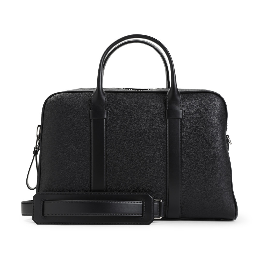 Tom Ford Black Leather Briefcase Bag