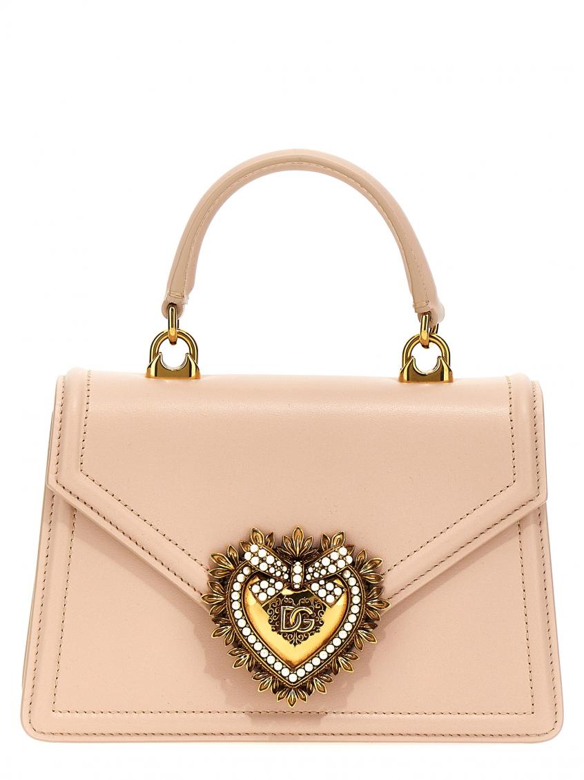 Dolce & Gabbana Pink Devotion Small Handbag In Pink