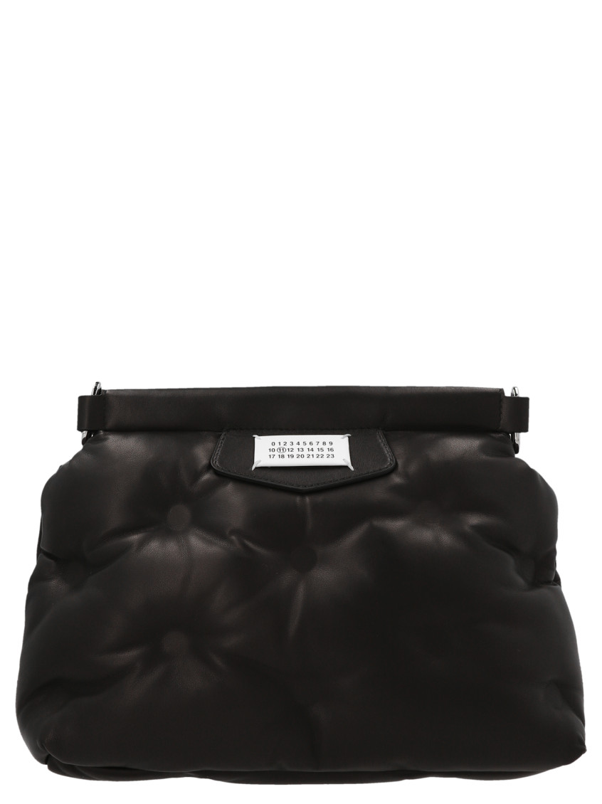 Shop Maison Margiela Black Glam Slam Classique Small Shoulder Bag