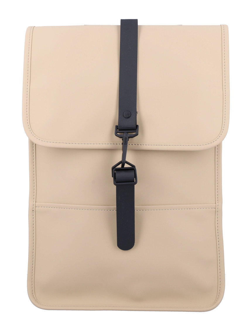 Rains Beige Carabiner-fastening Backpack