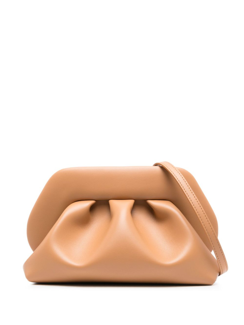 Themoirè Beige Tia Clutch