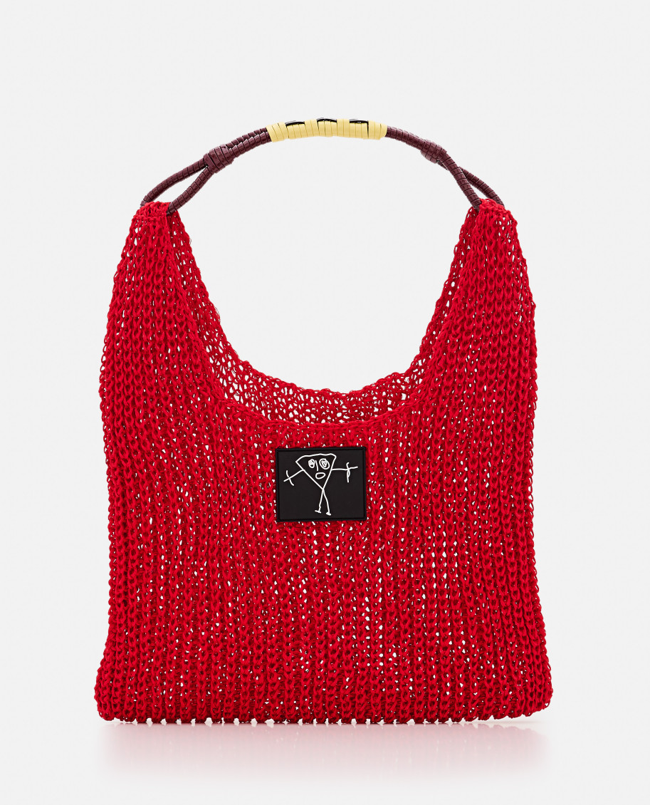 Plan C Red Knitted Hobo