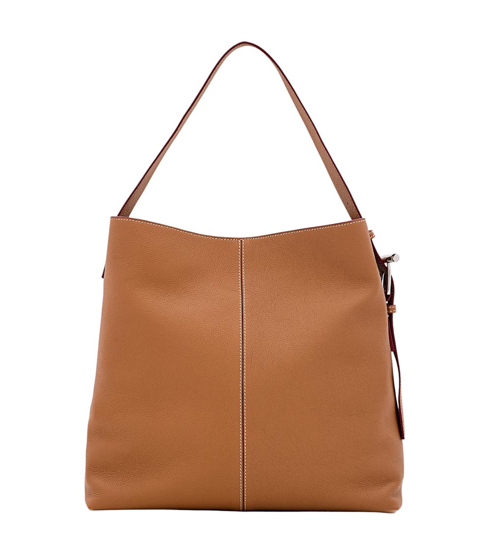 Alexander Mcqueen Adjustable Strap Leather Shoulder Bag In Brown