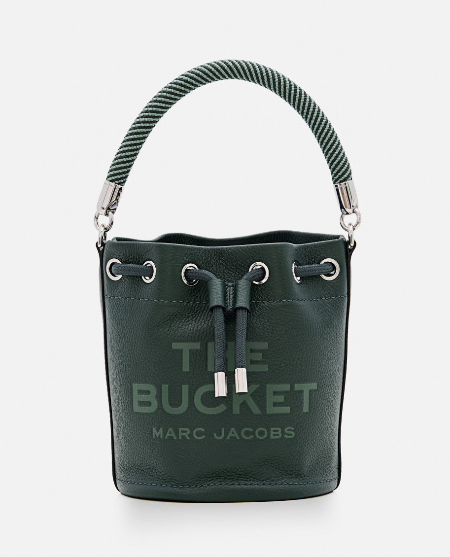 Marc Jacobs Dark Green The Leather Bucket Bag