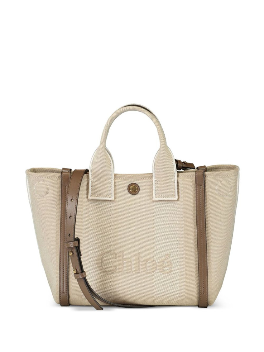 Chloé Beige Carry Tote Bag