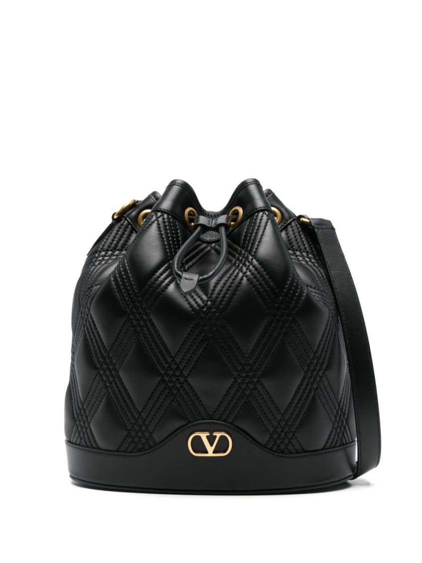 Valentino Garavani Nappa Deluxe Bucket Bag In Black | ModeSens Valentino Garavani Nappa Deluxe Bucket Bag In Black | ModeSens