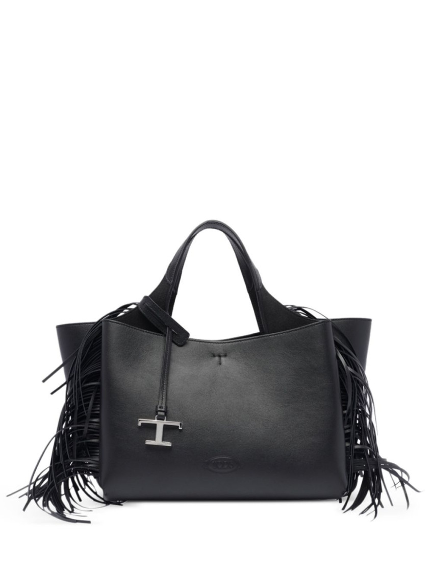 Tod's Black T Timeless Leather Tote