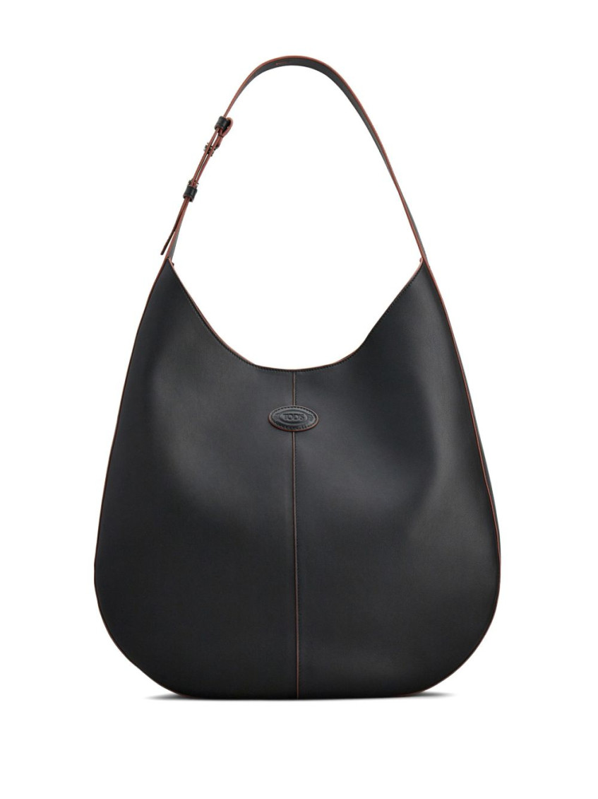 Tod's Black Di Medium Leather Hobo