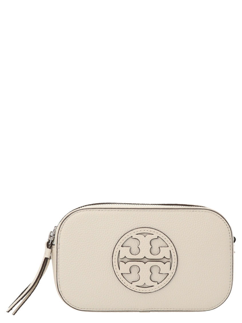 Shop Tory Burch White Miller Mini Crossbody Bag