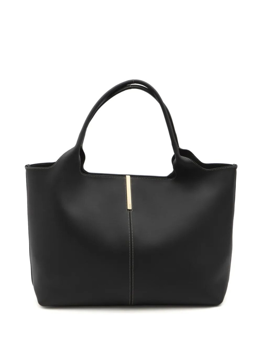 Tod's Black Medium Leather Tote