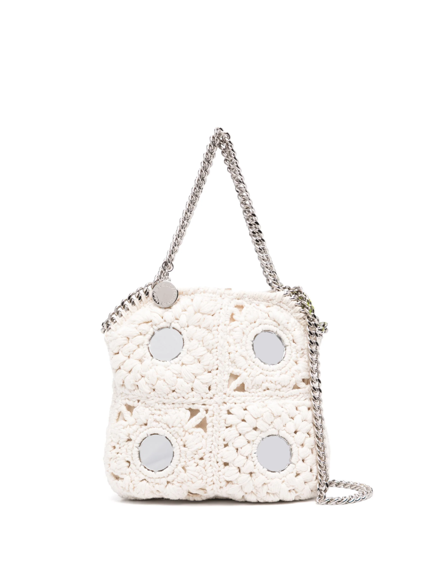 STELLA MCCARTNEY WHITE FALABELLA SHOULDER BAG 