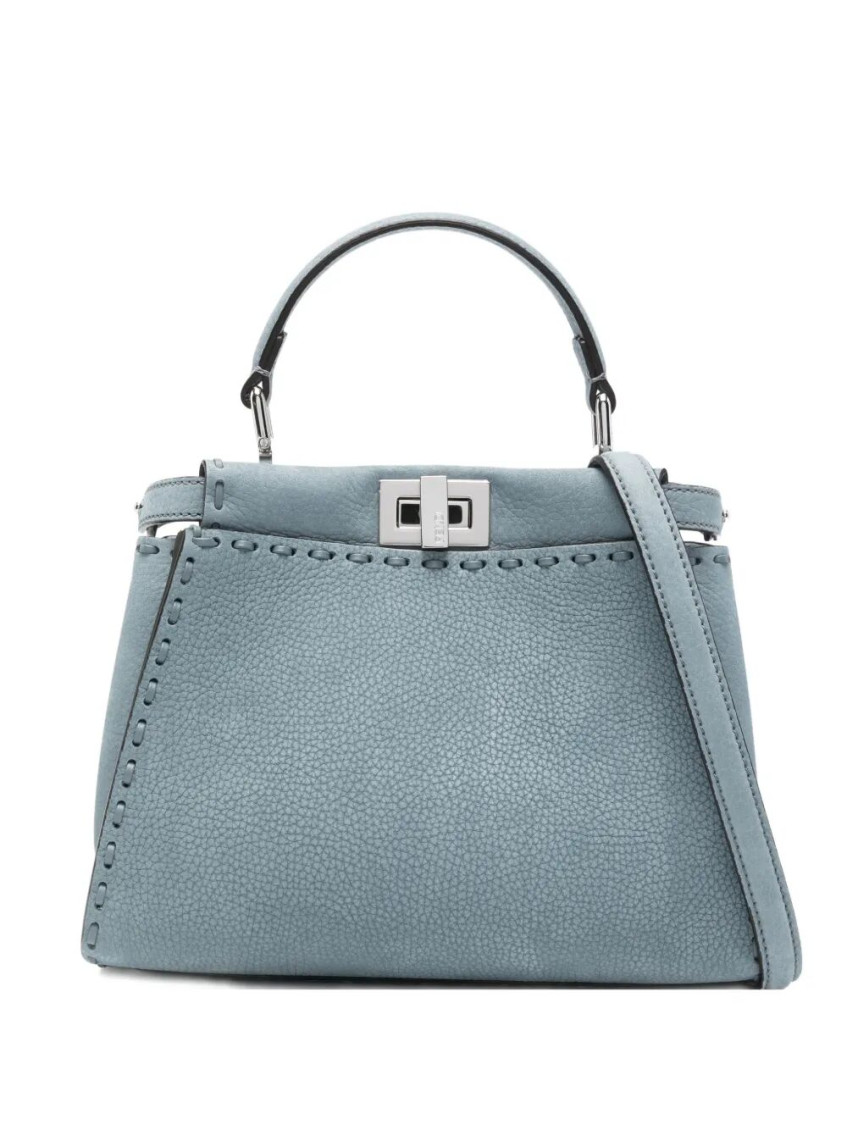 Fendi Light Blue Peekaboo Mini Satchel