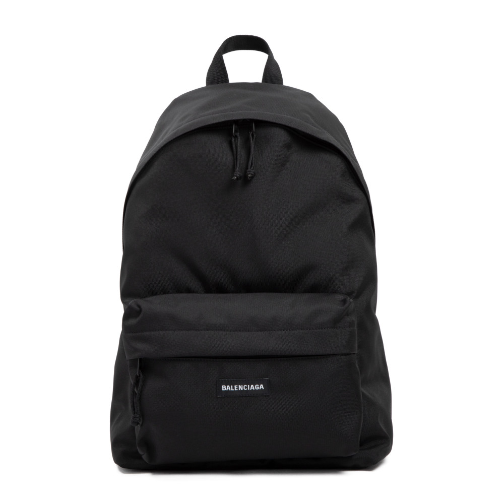 Balenciaga Urban Explorer Backpack With Front Zip Pocket In Black