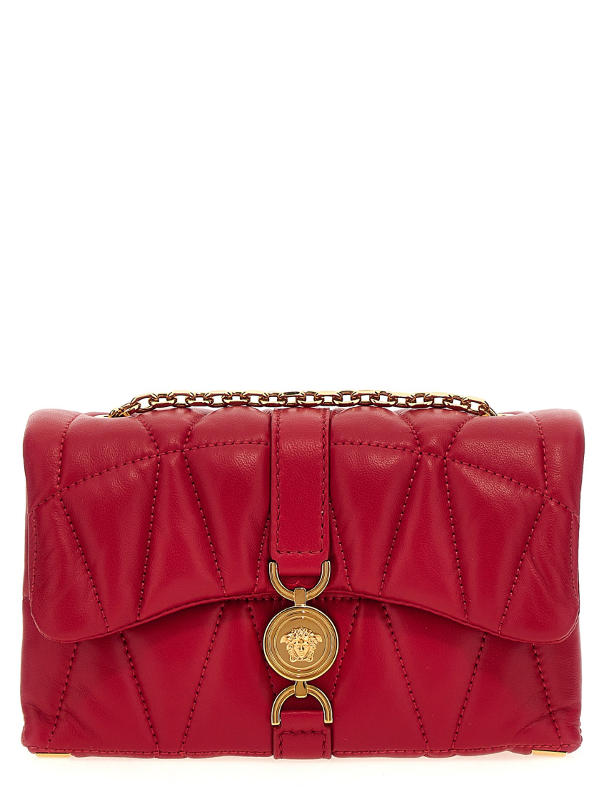 Versace Mini Sac Matelassé Kleio In Red