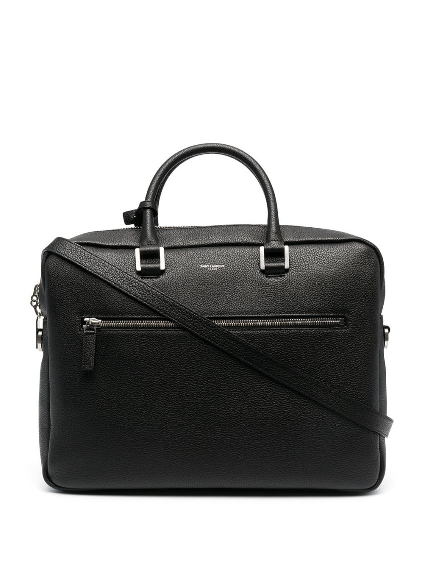 Saint Laurent Black Sac De Jour Briefcase Bag In Black