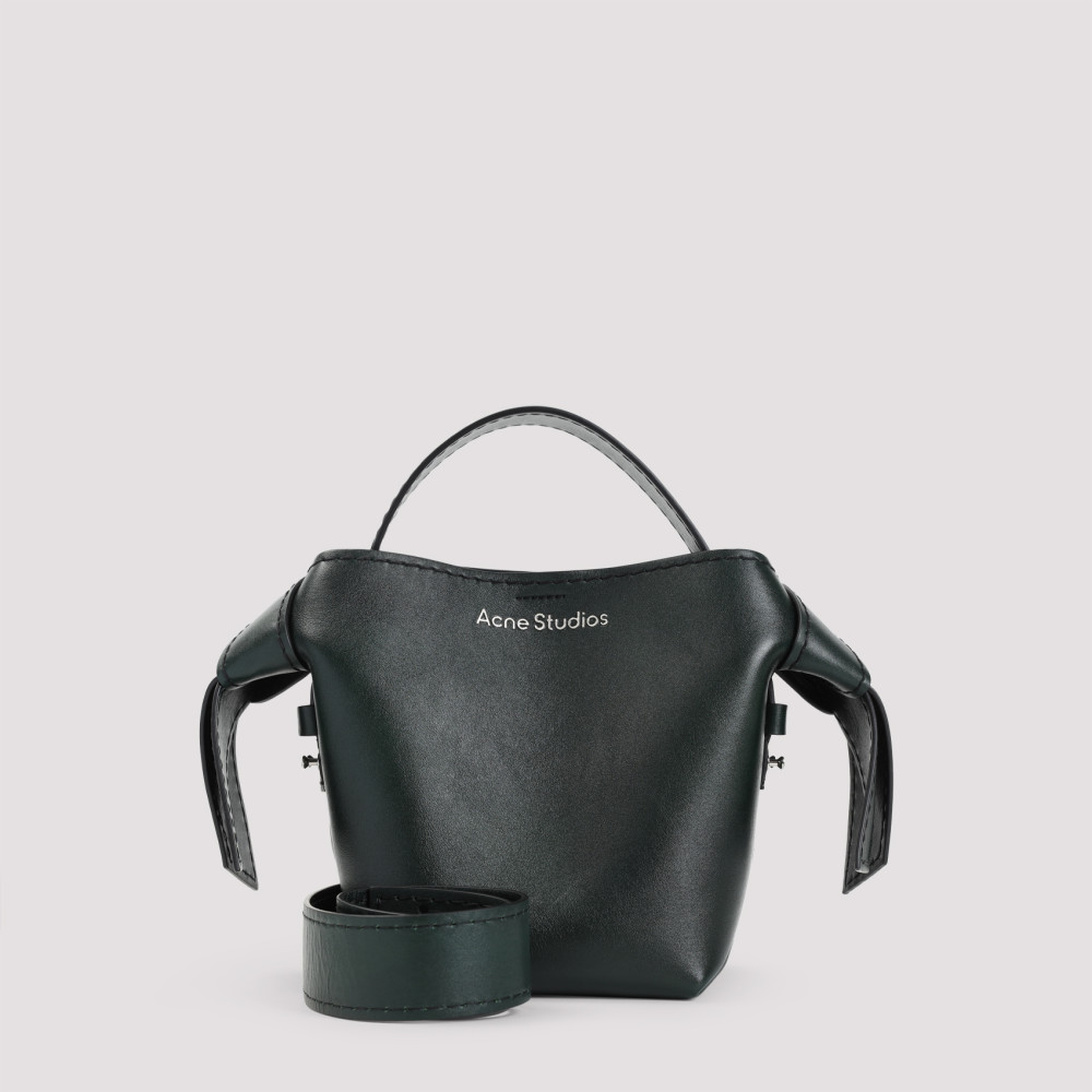 Acne Studios Musubi Mini Olive Green Calf Leather Handbag
